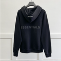Oversized essentials zíper hoodies marca de moda letras de borracha com zíper camisolas de algodão masculino e feminino streetwear casaco