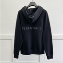 Oversized essentials zíper hoodies marca de moda letras de borracha com zíper camisolas de algodão masculino e feminino streetwear casaco