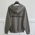 Oversized essentials zíper hoodies marca de moda letras de borracha com zíper camisolas de algodão masculino e feminino streetwear casaco