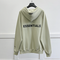 Oversized essentials zíper hoodies marca de moda letras de borracha com zíper camisolas de algodão masculino e feminino streetwear casaco