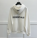Oversized essentials zíper hoodies marca de moda letras de borracha com zíper camisolas de algodão masculino e feminino streetwear casaco