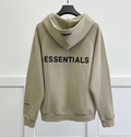 Oversized essentials zíper hoodies marca de moda letras de borracha com zíper camisolas de algodão masculino e feminino streetwear casaco